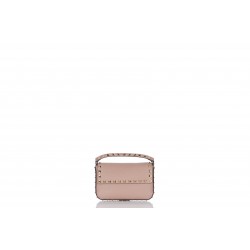 POUCH ROCKSTUD VITELLO STAMPA ALCE PLAT STUDS