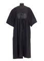 ROBE EN POPELINE DE COTON AVEC PLASTRON