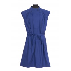 ROBE FLUIDE SANS MANCHES EN POPELINE DE COTON