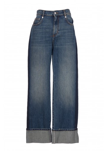 DENIM TROUSERS*3 BLUE DENIM