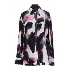 MENS SHIRT PIQUET DT WATERCOLOUR GRAFFITI ON CDC