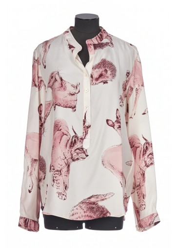 REWILD FAUNA SATIN PRINT SHIRT