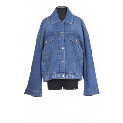 SALT & PEPPER LOGO LASER OVERSIZE DENIM JACKET