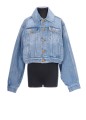 VINTAGE BLUE CROPPED DENIM JACKET