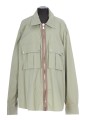 DESERT BALMAIN ZIPPED COTTON SHIRT