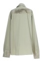 DESERT BALMAIN ZIPPED COTTON SHIRT