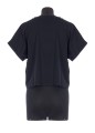 BALMAIN FLOCK DETAIL CROPPED T-SHIRT