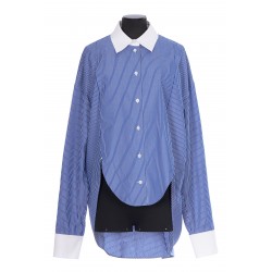 STRIPE PLASTRON SHIRT