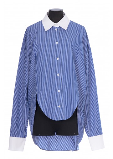 STRIPE PLASTRON SHIRT