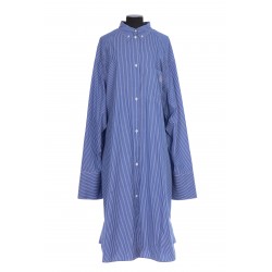 STRIPE ELONGATED SHIRT DRESS