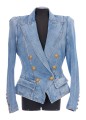 6 BTN VINTAGE BLUE DENIM JACKET