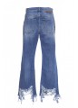 DISSTRESSED MID BLUE VINTAGE WASH PANT