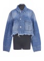 MID BLUE VINTAGE DISTRESSED CROPPED