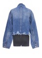 MID BLUE VINTAGE DISTRESSED CROPPED