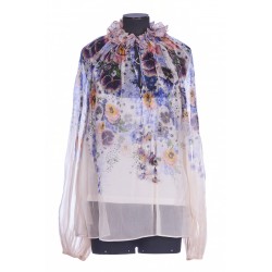 TAMA FLOWER COLLAR BLOUSE