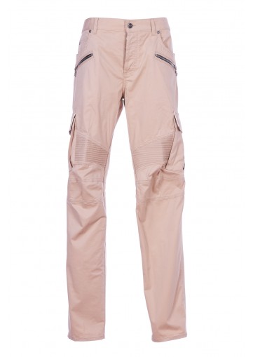 CARGO TAPERED COTTON PANTS