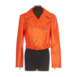 LTH CROPPED BIKER CF SMOOTH LEATHER