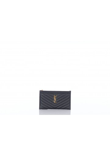 YSL POUCH MONOGRAMME GRAIN DE POUDRE TECHNO SL