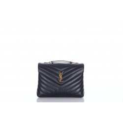 YSL BAG MNG LOULOU M VITELLO PIUMOTTO 2 MIX MATELAS