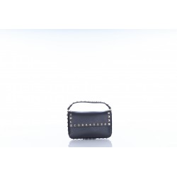 POUCH ROCKSTUD VITELLO STAMPA ALCE PLAT STUDS