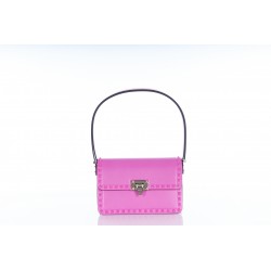 SHOULDER BAG VITELLO LISCIO/PLAT ROCKSTUD