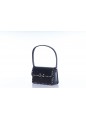 SHOULDER BAG VITELLO LISCIO RUTHENIUM STUDS