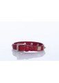 LEATHER BRACELET VITELLO/PLATINUM ROCKSTUD (8x8mm)