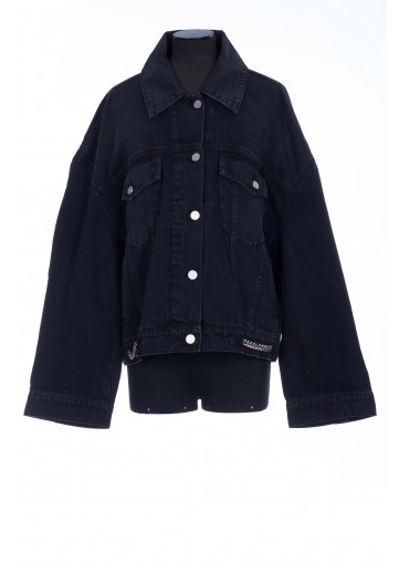 FALABELLA CHAIN OVERSISE DENIM JACKET