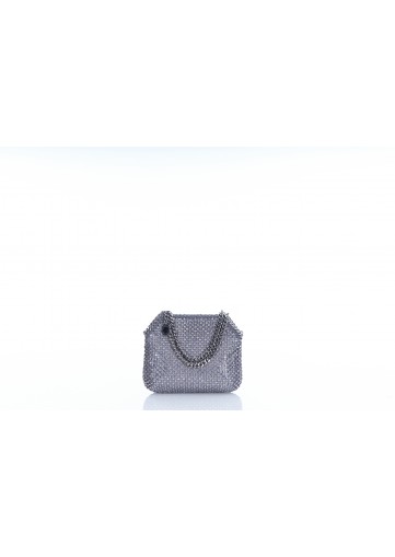 MINI SHOULDER BAG ECO CRYSTALS & MESH