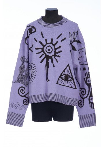 FLOCK ARTWORK KNIT JUMPER