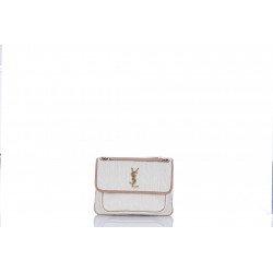 YSL BAG MNG NIKI M W_TESSUTO TRECCIA/ MASOIL VINT.