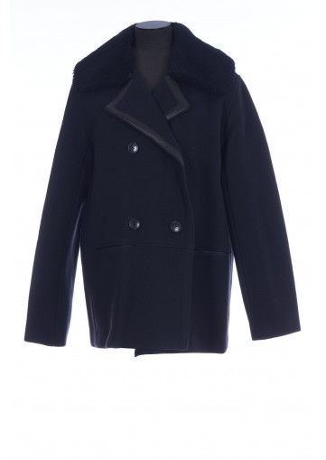 MERINO COLLAR WOOL PEACOAT