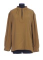 LOOSE FIT WOOL TWILL BLOUSE