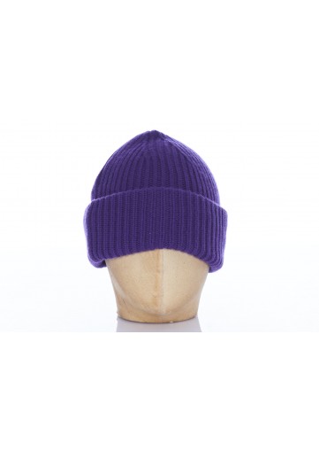 CASHMERE AND WOOL KNIT BEANIE