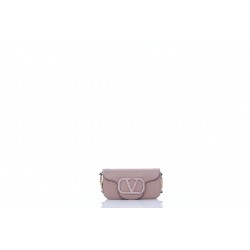 SMALL SHOULDER BAG VITELLO/RHINESTONES LOGO