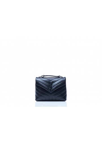 SMALL LOULOU CHAIN BAG CUIR SOUPLE BRILLANT MATELASSE Y