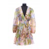 POP WRAP MINI DRESS