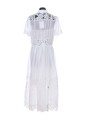 POP LACE TRIMMED MIDI DRESS