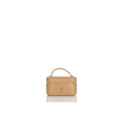VANITY BAG WITH STRAP AGNEAU PLUME MATELASSE
