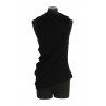 DRAPED CREPE JERSEY TOP