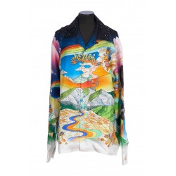 LONG SLEEVE CUBAN COLLAR SHIRT
