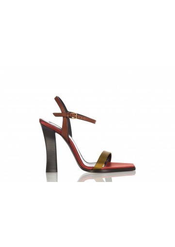 SUSAN 110 SANDAL CREPE SATIN CUIR MAINE