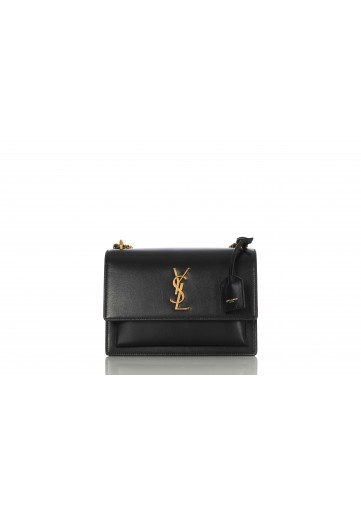 MEDIUM SUNSET CHAIN BAG CUIR LISSE ASPEN