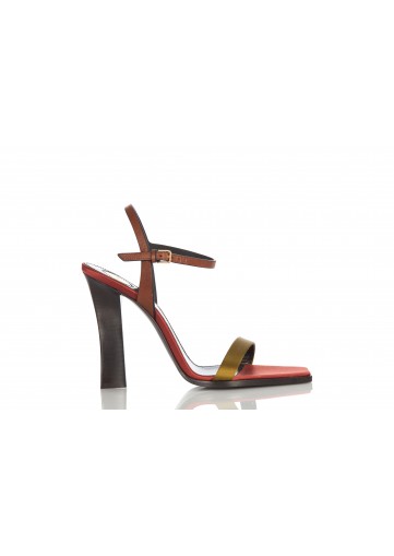 SUSAN 110 SANDAL CREPE SATIN CUIR MAINE