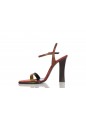 SUSAN 110 SANDAL CREPE SATIN CUIR MAINE
