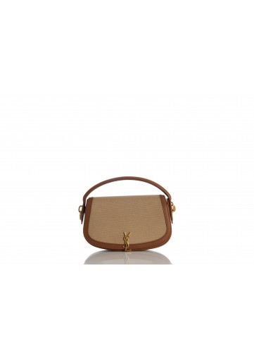 VOLTAIRE SHOULDER BAG TOILE SENNA+CUIR VEGETA