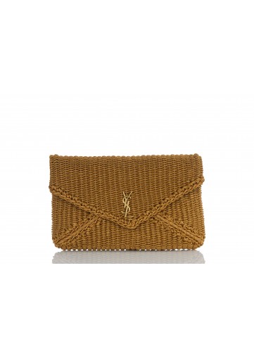 LARGE ENVELOPE POUCH CORDE TRESSEE