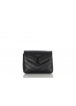 TOY STRAP BAG LOULOU, CUIR SOUPLE BRILLANT MATELASSE