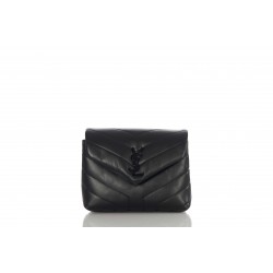 TOY STRAP BAG LOULOU, CUIR SOUPLE BRILLANT MATELASSE