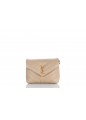 TOY STRAP BAG LOULOU CUIR SOUPLE BRILLANT MATELASSE